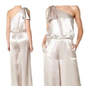 RACHEL Rachel Roy Black One Shoulder Jumpsuit